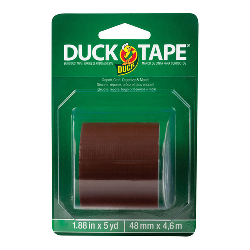 DUCK 285437 Duct Tape 1.88" W X 5 yd L Brown Solid Brown