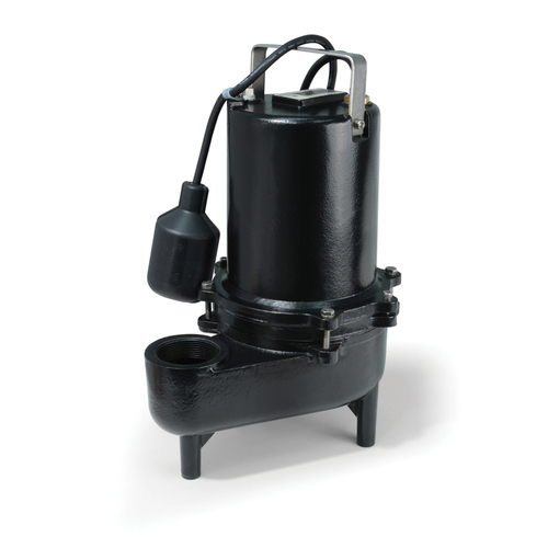 ECO-FLO ESE50W Sewage Pump 1/2 HP 7800 gph Cast Iron Wide Angle