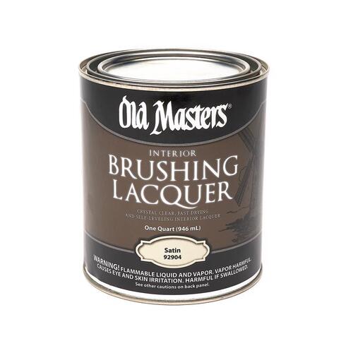 Brushing Lacquer Satin Clear Oil-Based 1 qt Clear