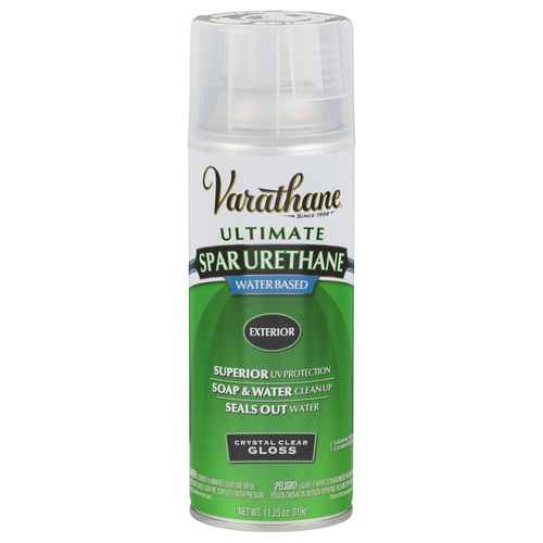 Spar Urethane Spray Transparent Gloss Crystal Clear Water-Based Urethane Modified Alkyd 11 Crystal Clear