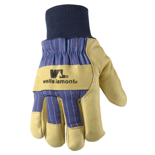 Work Gloves Men's Cold Weather Tan/Blue XXL Tan/Blue