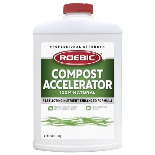 Roebic CA-2.5-12 Compost Accelerator, Solid, White, 2.5 lb, Bottle