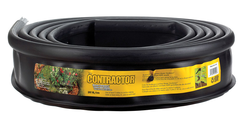 Master Mark 25920 Lawn Edging Master Gardener 20 ft. L X 5" H Plastic Black Black