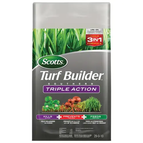 Lawn Fertilizer Turf Builder Southern Triple Action Weed & Feed For All Grasses 8000 sq ft