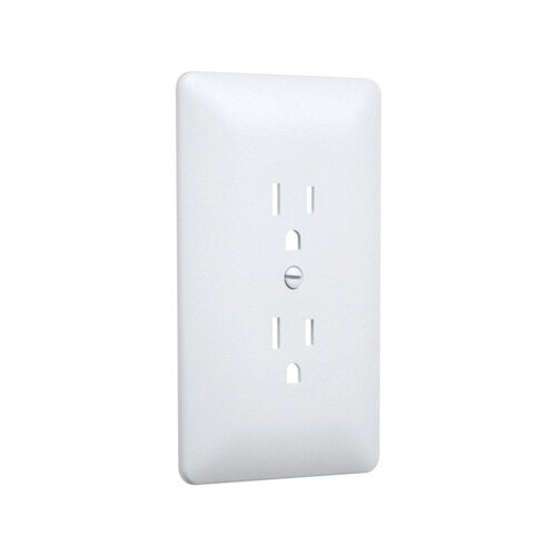 TAYMAC MW2000W Wall Plate Cover Masque 2000 Series White 1 Gang Plastic taymac-mw2000w-wall-plate-cover-masque-2000-series-white-1-gang-plastic