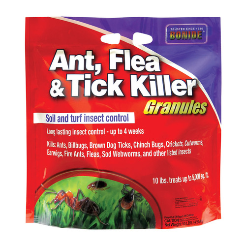 Flea and Tick Killer Granules, Solid, 10 lb Pack