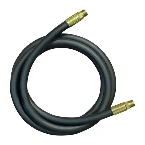 2-Wire Hydraulic Hose 0.5" D X 12" L 3500 psi Rubber Black