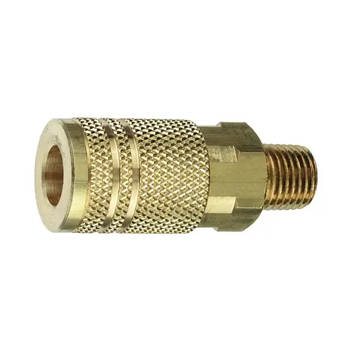 Coupler Brass 1/4" I/M Style 1/4" Male 1