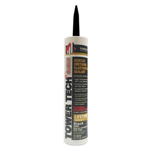 Sealant Tower s Tower Tech 2 Black Acrylic Urethane 10.1 oz Black