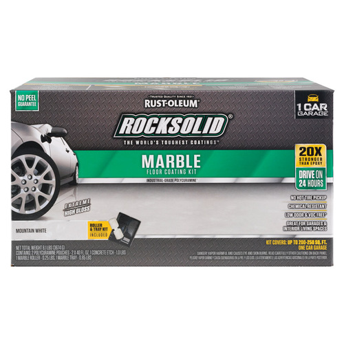 Floor Coating Kit RockSolid Marble Mountain White 80 oz Marble Mountain White