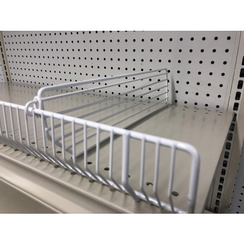 Wire Divider 3" H X 1/2" W X 16" L Powder Coated White Powder Coated