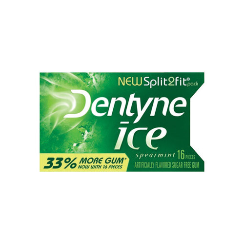 Dentyne 551532-XCP9 Chewing Gum Ice Sugar Free Spearmint - pack of 9