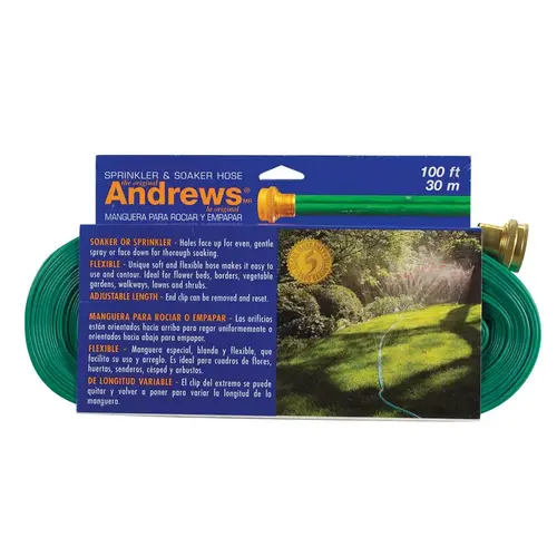 Andrews 10-12349 Sprinkler/Soaker Hose 1" D X 100 ft. L Green Green