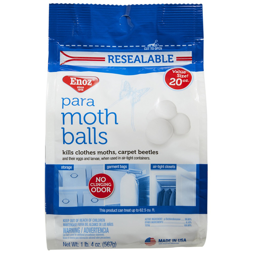 Enoz 7628928 Para Moth Balls Solid For Moths 20 oz