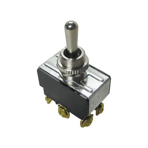 Toggle Switch, 125/250 V, DPDT, Screw Terminal