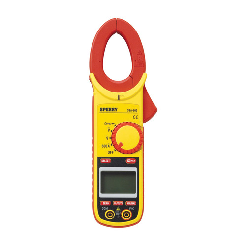 Clamp-On Meter 600 amps LCD Black/Yellow
