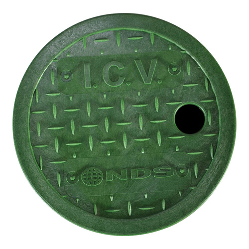 NDS D109-GL Valve Box Cover ICV 6" Round Green Green