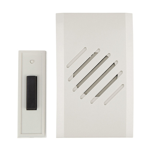 Carlon RC3730D Door Chime Kit White Plastic Wireless White