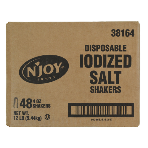 N'JOY 38164 48-4 Oz Disposable Salt Shakers