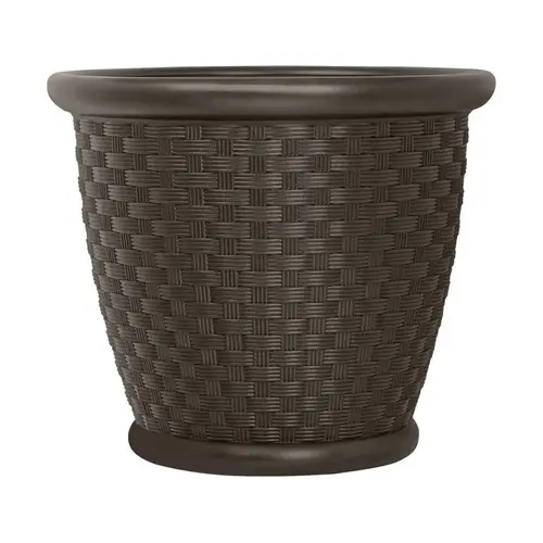 Planter Sonora 15.75" H X 18" W Resin Brown Brown - pack of 4