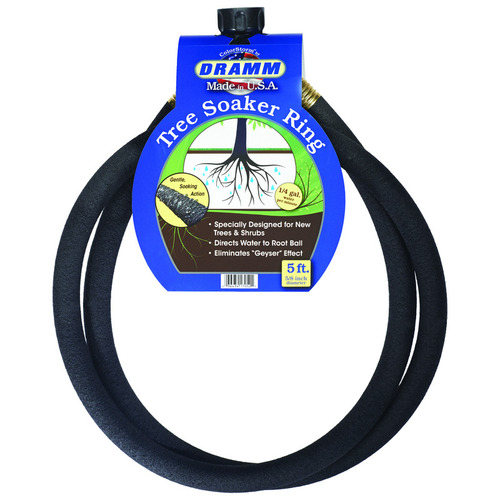 Tree Soaker Ring ColorStorm 5/8" D X 5 ft. L Heavy Duty Premium Grade Black Black