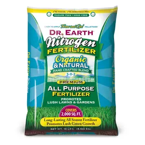 Dr. Earth Slow Release Nitrogen Lawn Fertilizer For All Grasses 2000 sq ft