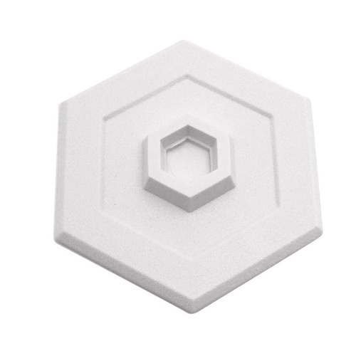 Wall Protector 5" W X 5" L Vinyl White Mounts to wall White