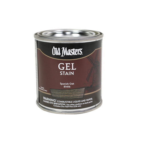 Old Masters 81416 Gel Stain SemiTransparent Spanish Oak OilBased