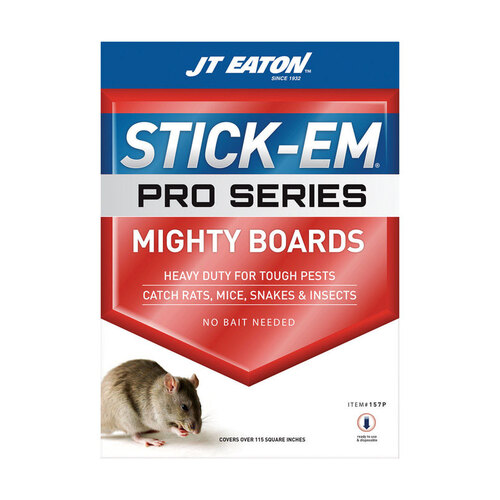 JT Eaton 157P Glue Board Stick-Em Pro Series For Insects/Rodents/Snakes