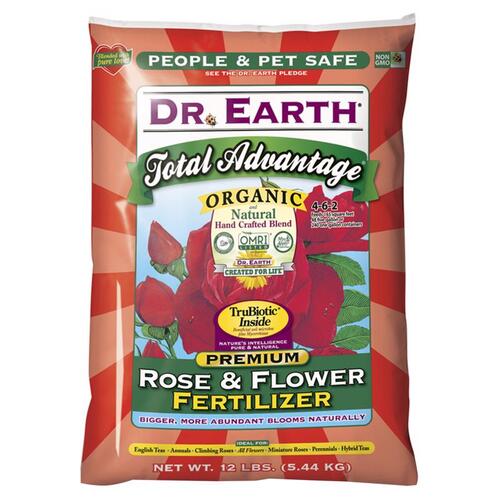 Dr. Earth 709 Plant Food Total Advantage Organic Granules Rose 12 lb