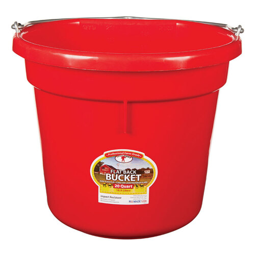Little Giant P20FBRED6 Bucket 20 qt Red Red