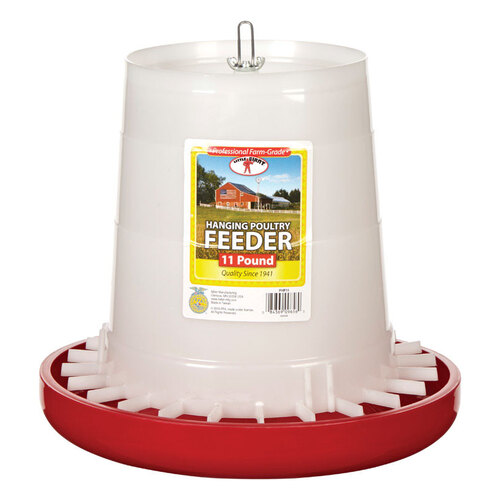 Feeder 176 oz For Poultry Red