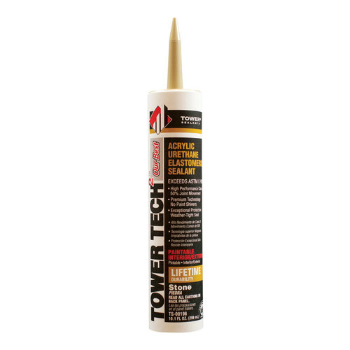 Sealant Tower s Tower Tech 2 Stone Acrylic Urethane 10.1 oz Stone - pack of 12