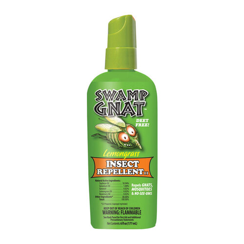 Swamp Gnat Insect Repellent, Liquid, Lemongrass