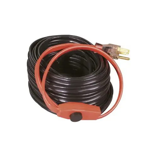 AHB-160 Pipe Heating Cable, 120 VAC, 60 ft L Black/Orange