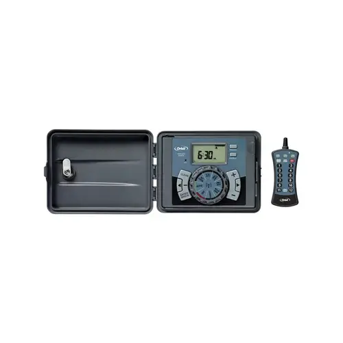 Sprinkler Timer with Remote Programmable 12 Zone Gray