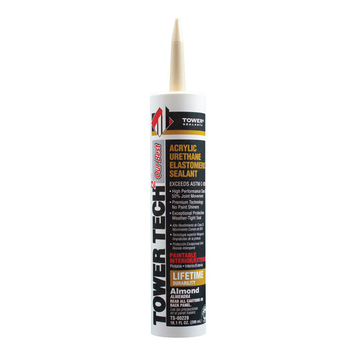 Sealant Tower s Tower Tech 2 Almond Acrylic Urethane 10.1 oz Almond - pack of 12