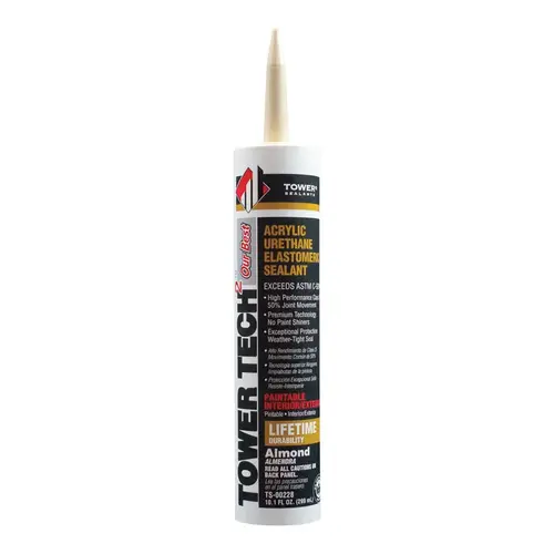 Sealant Tower s Tower Tech 2 Almond Acrylic Urethane 10.1 oz Almond