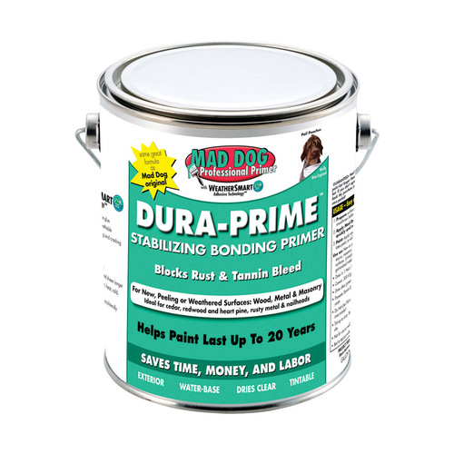 Mad Dog MDPDP100 Bonding Primer Dura-Prime Clear Water-Based Acrylic Latex 1 gal Clear