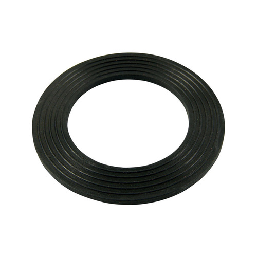 Bath Shoe Gasket, 1-11/16 in ID x 2-5/8 in OD Dia, 3/32 in Thick, Rubber, For: Tub Drain and Drain Plug Black