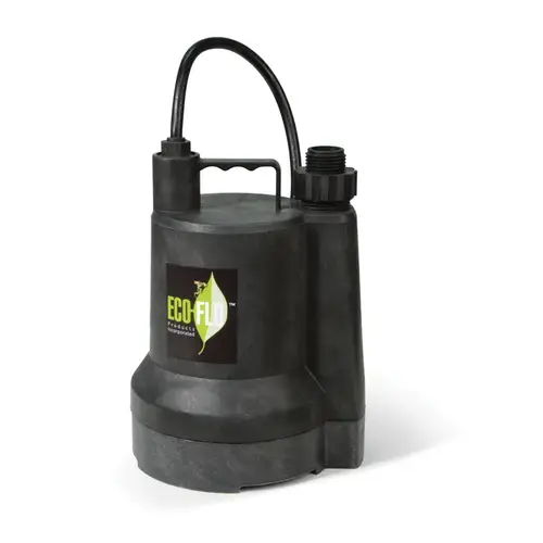ECO-FLO SUP54 Submersible Utility Pump 1/6 HP 1680 gph Thermoplastic Manual
