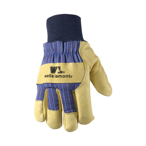 Wells Lamont 5127XL Work Gloves Men's Cold Weather Tan/Blue XL Tan/Blue