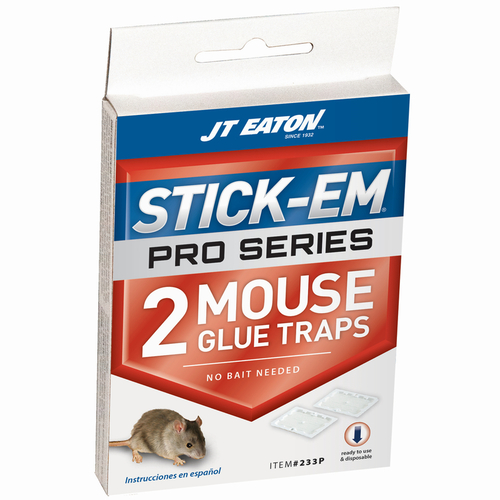 JT Eaton 233P-XCP24 Glue Trap Stick-Em Pro Series Mini For Mice - pack of 24 Pairs