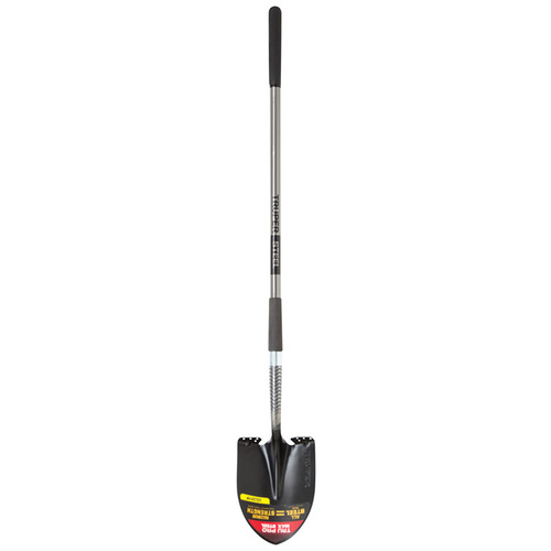 Shovel Tru Pro 58" Steel Round Digging Steel Handle Silver