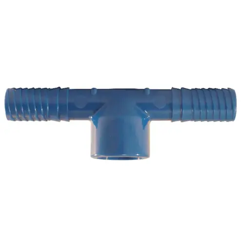 Apollo ABTFT12 Tee Blue Twister 1/2" Insert in to X 1/2" D Insert Acetal