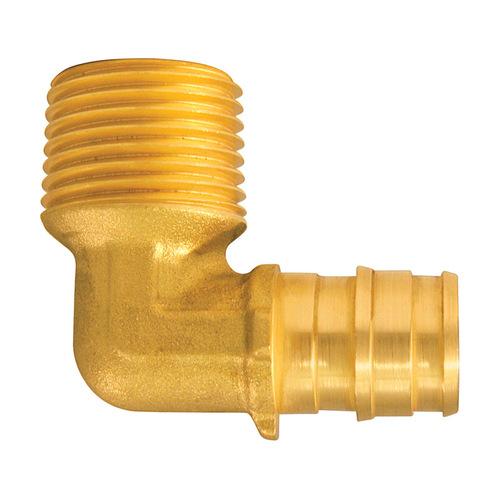 90 Degree Elbow Expansion PEX / Pex A 1/2" Expansion PEX in to X 1/2" D MPT Brass