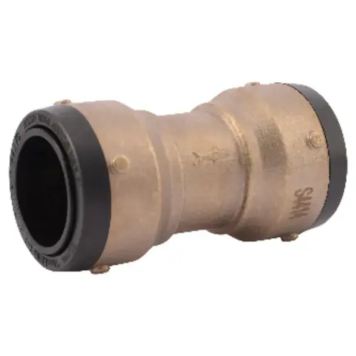 Straight Coupling Push to Connect 1-1/4" 1-1/4" D Brass