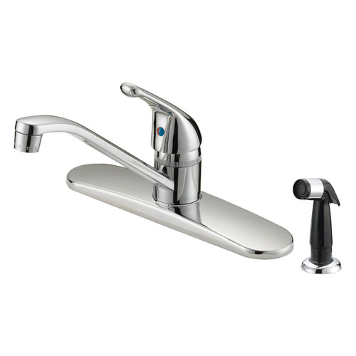 Kitchen Faucet One Handle Chrome Side Sprayer Included Chrome
