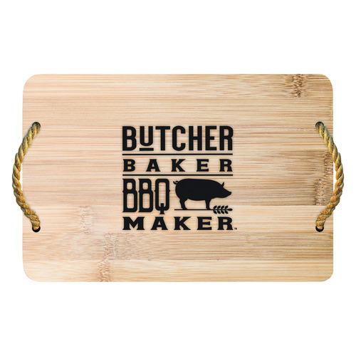 Tray Butcher Baker BBQ Maker BBQ Bamboo/Rope - pack of 4