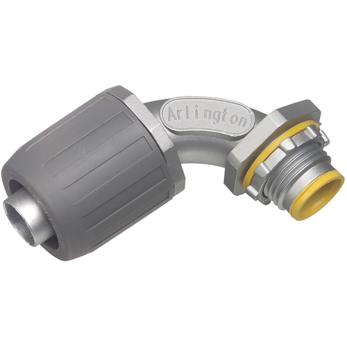 90 Degree Angle Connector Die-Cast Zinc For Non-Metallic and Type B Gray